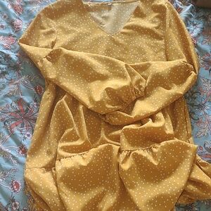 Yellow Polka Dot Dress